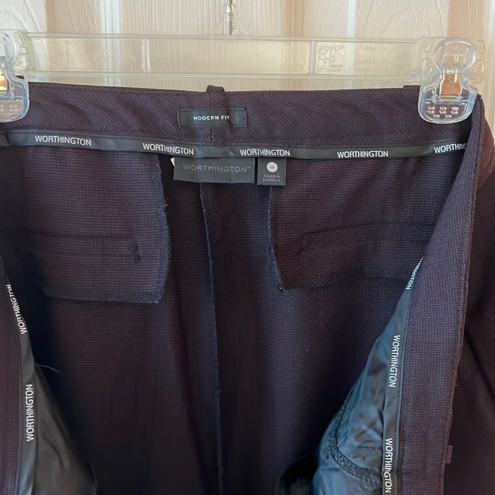 Worthington modern fit dress slacks, size 16, new with tags